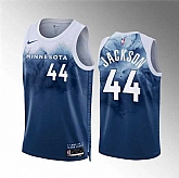 Men's Minnesota Timberwolves #44 Justin Jackson Blue 2023-24 City Edition Stitched Jersey Dzhi,baseball caps,new era cap wholesale,wholesale hats